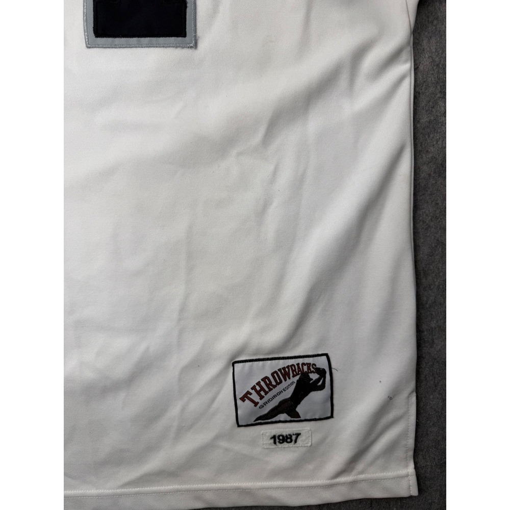 Authentic Football Jersey Mens 54 White Polyester 1987 Bo Jackson 34 Throwback - Picture 5 of 11